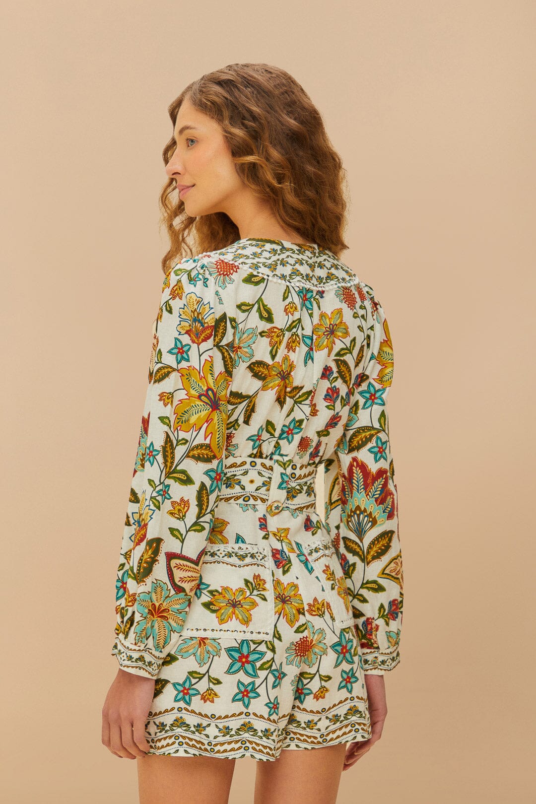 Romper con cinturón Botanicals de Off-White
