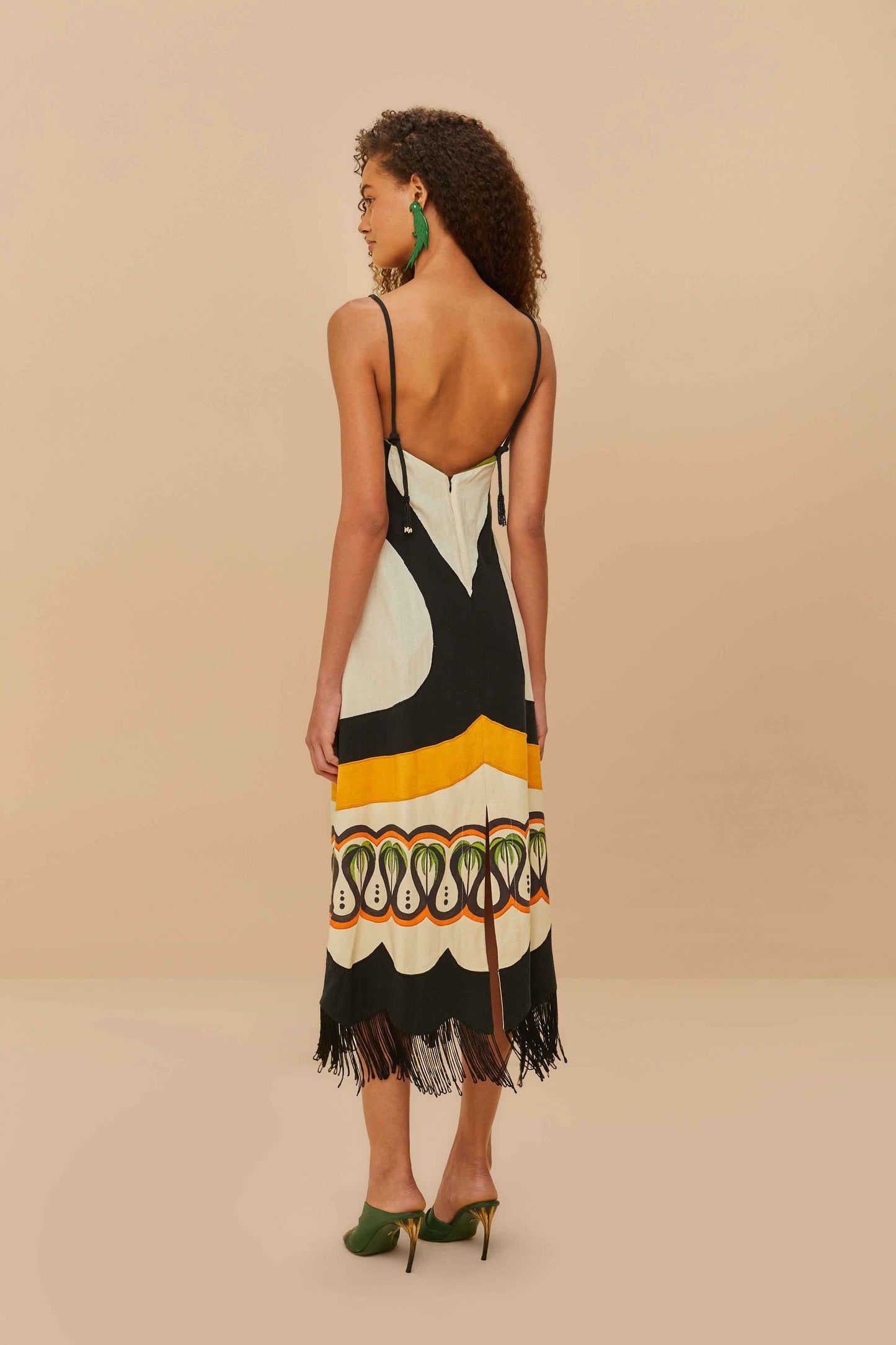 Vestido Off-White Coconut Tree Flow LENZING™ ECOVERO™ Euroflax™.