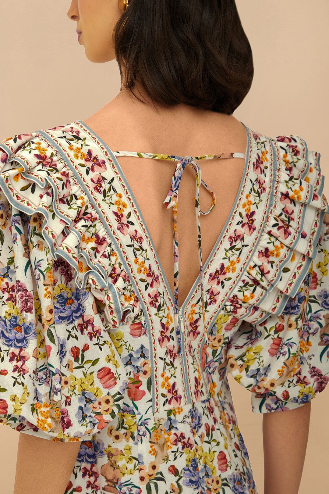 Mini vestido Greek Garden LENZING™ ECOVERO™ Euroflax™.