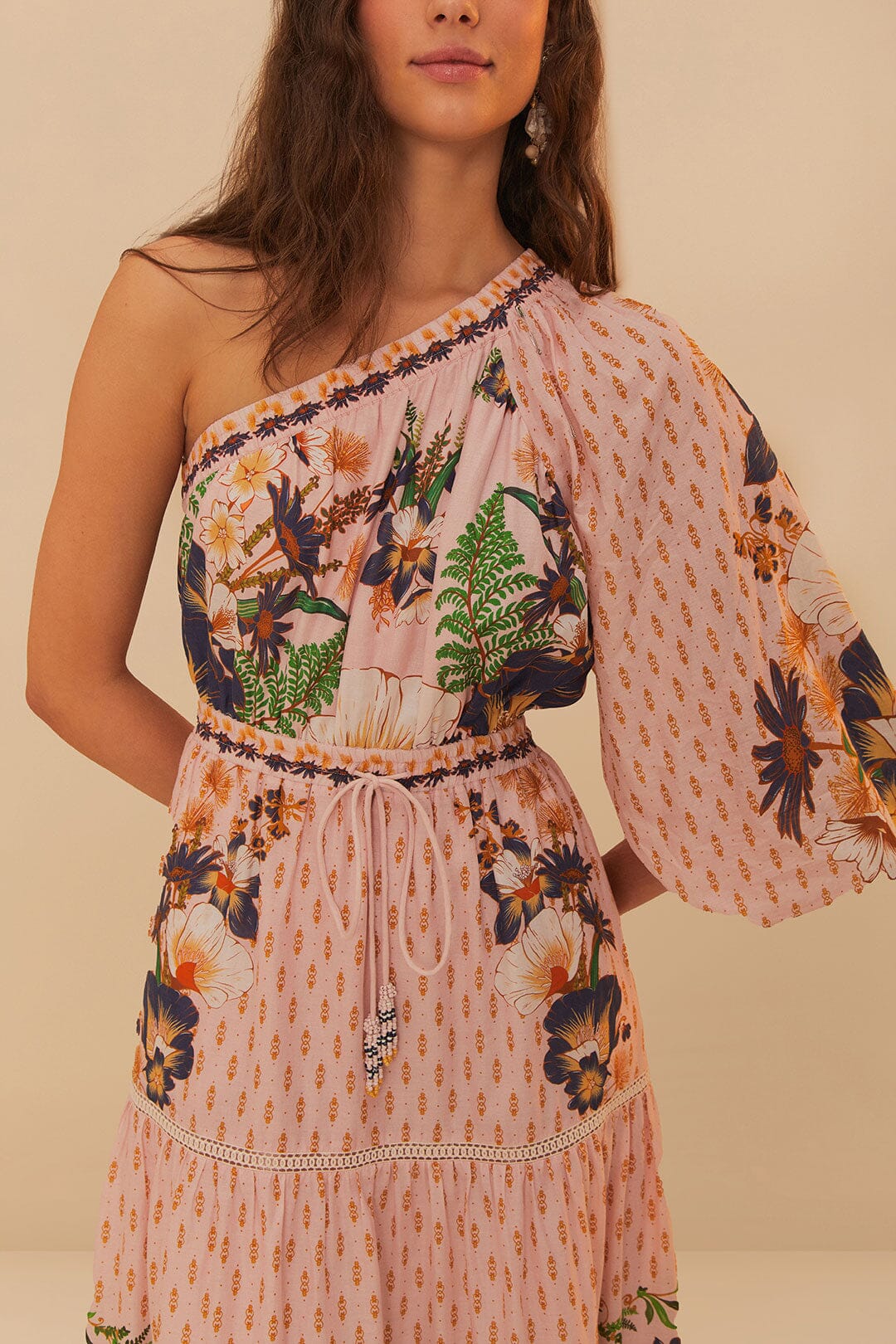 Maxivestido Dream Garden rosa
