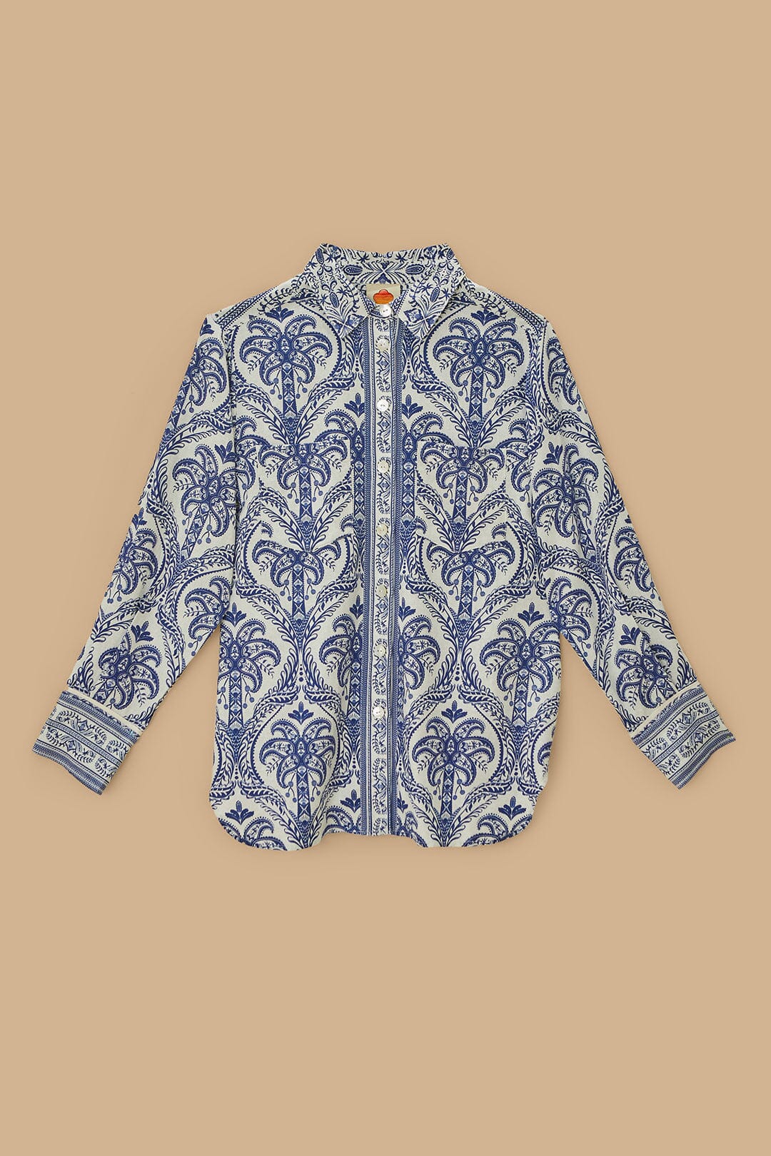 Camisa de pijama Off-White Tropical Cameo LENZING™ ECOVERO™ Euroflax™.