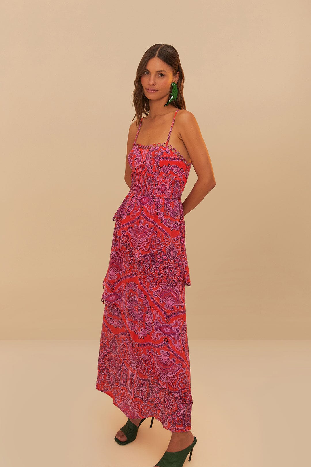 Maxi vestido de cachemira