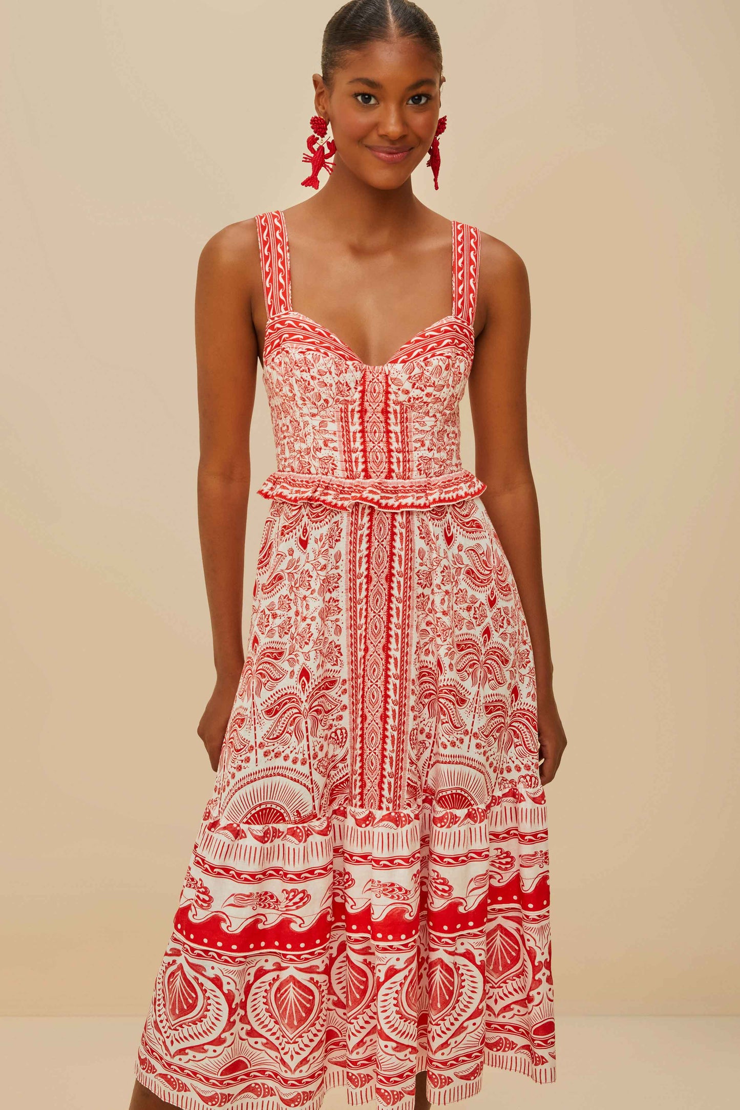 Red River Ride LENZING™ ECOVERO™ Euroflax™ Vestido Midi