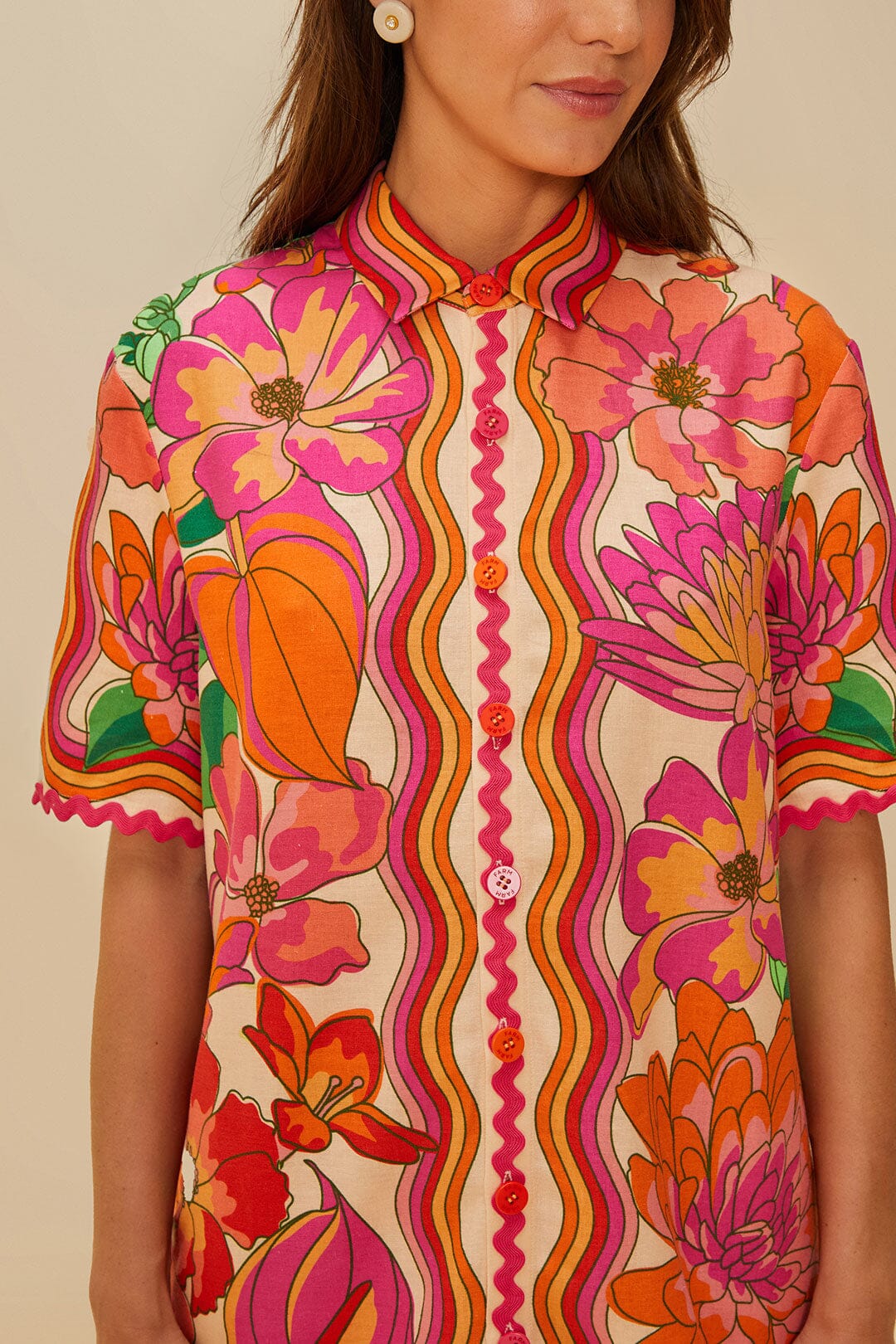 Camisa beige spring affair lenzing™ ecovero™ euroflax™.