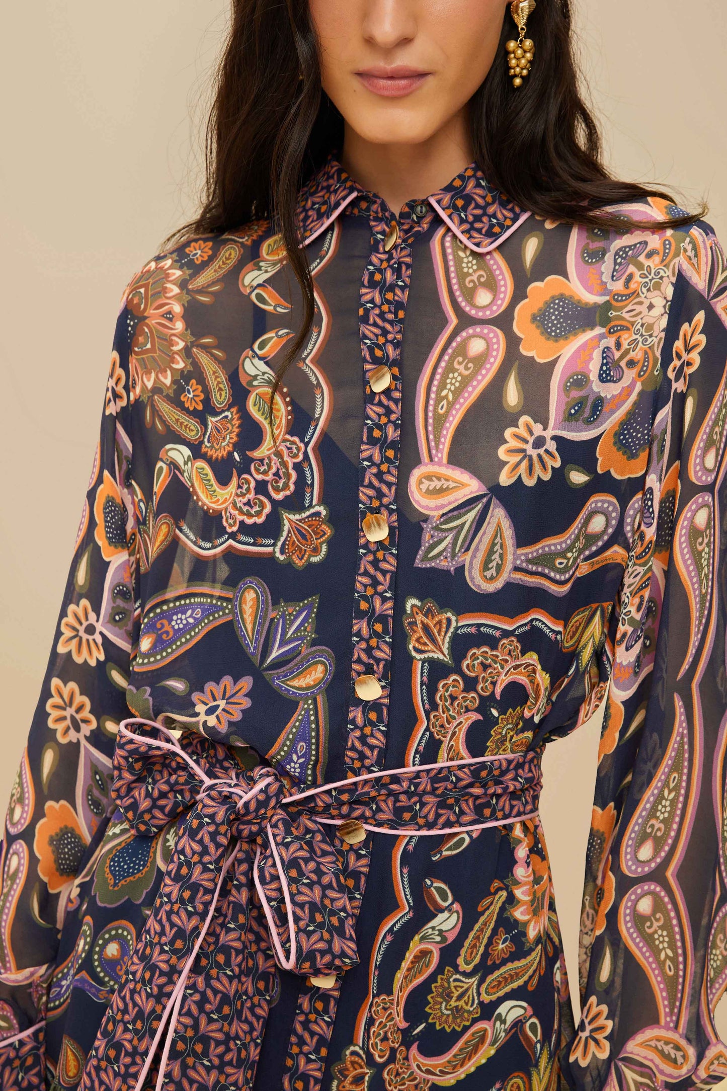 boho scarves navy blue mini