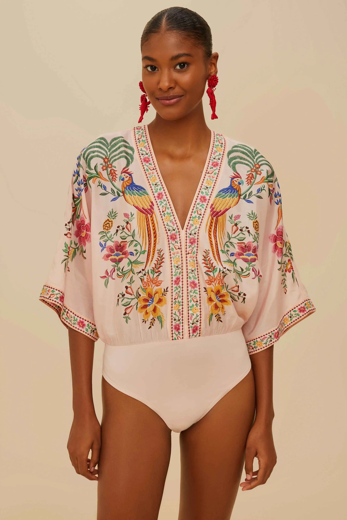 Body rosa bosque delicado