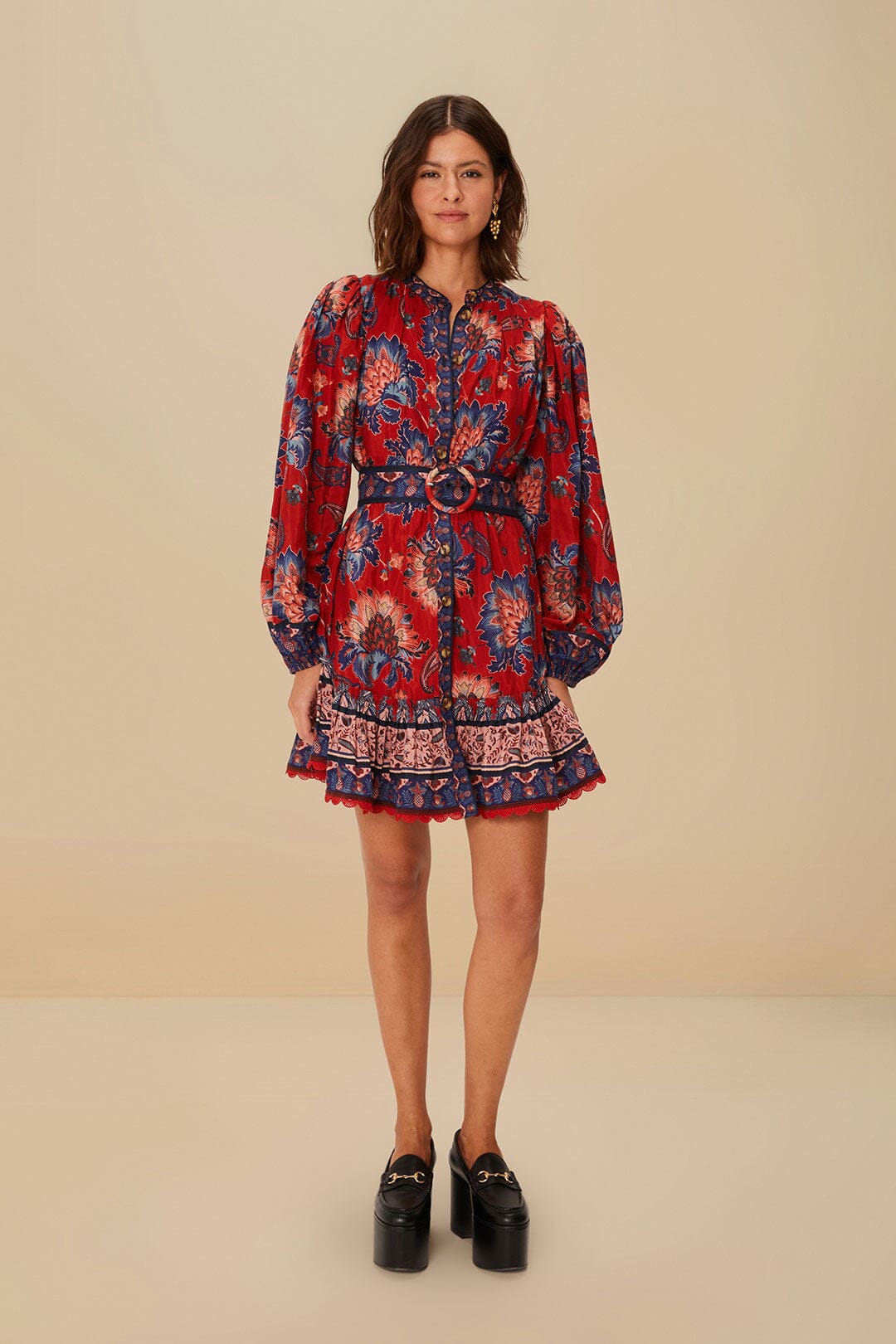 Mini Vestido Luang Rojo