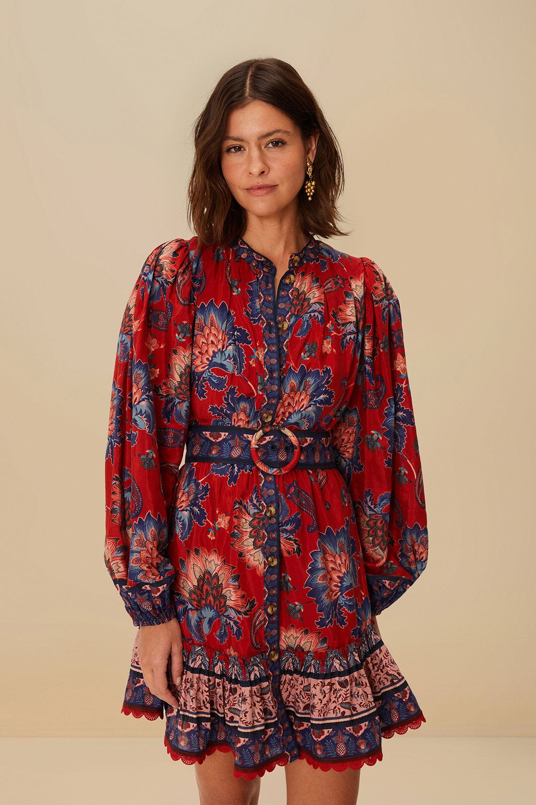 Mini Vestido Luang Rojo