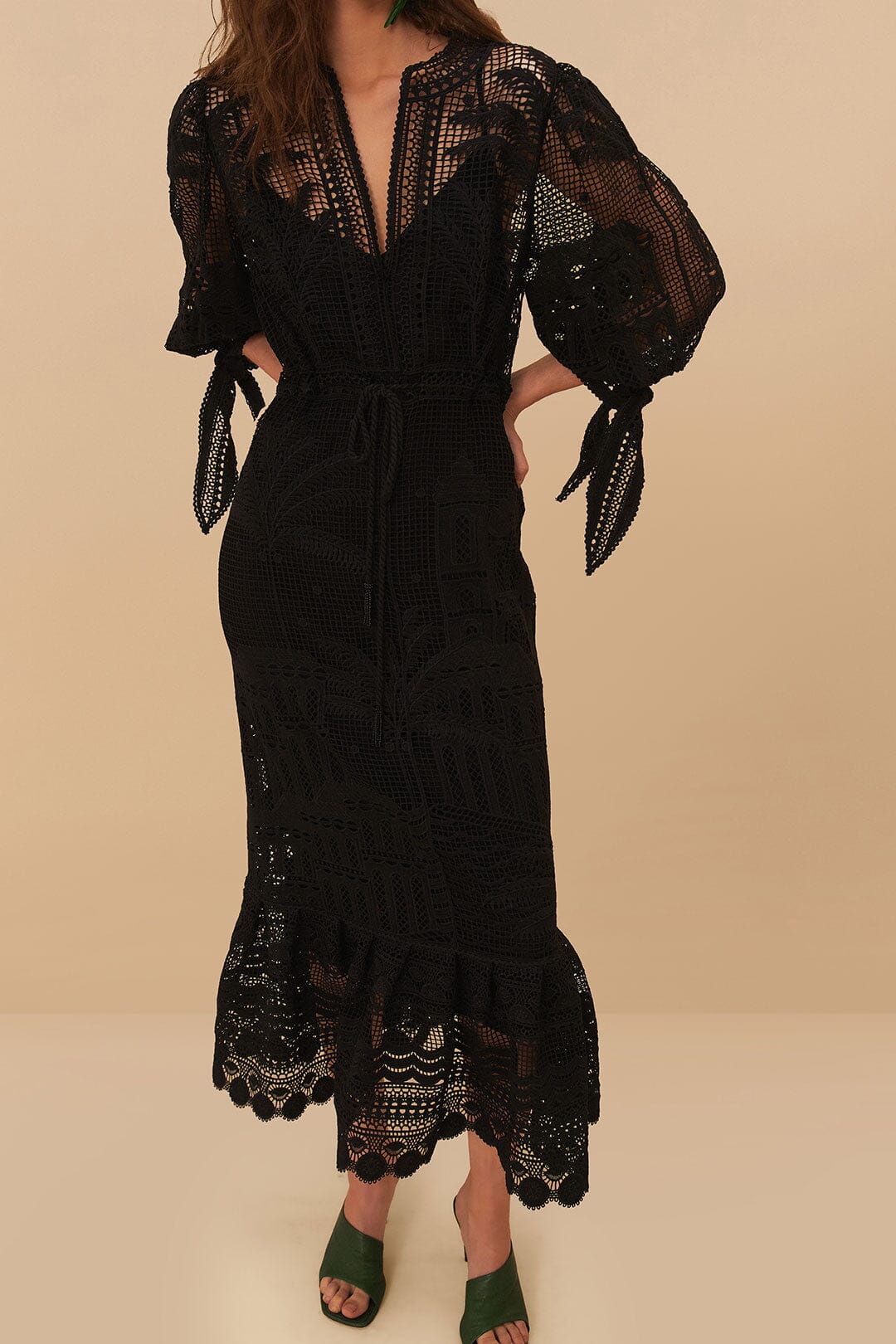 Maxi Vestido de guipure