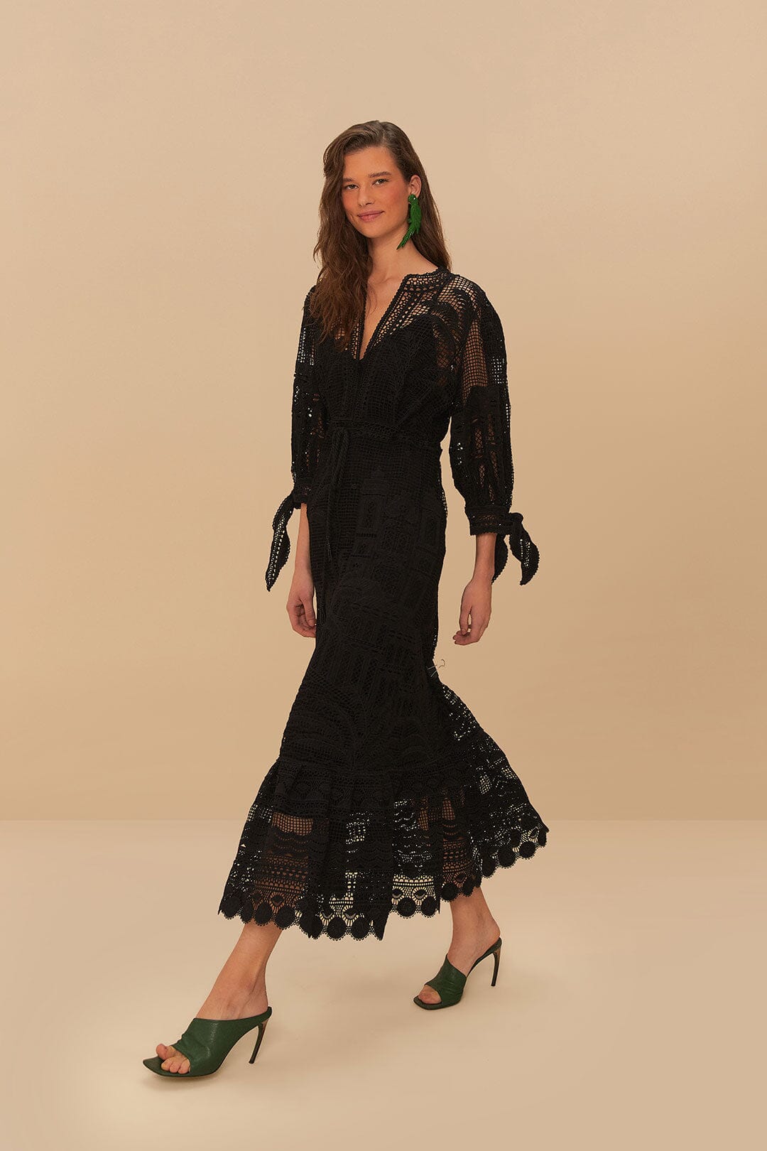 Maxi Vestido de guipure