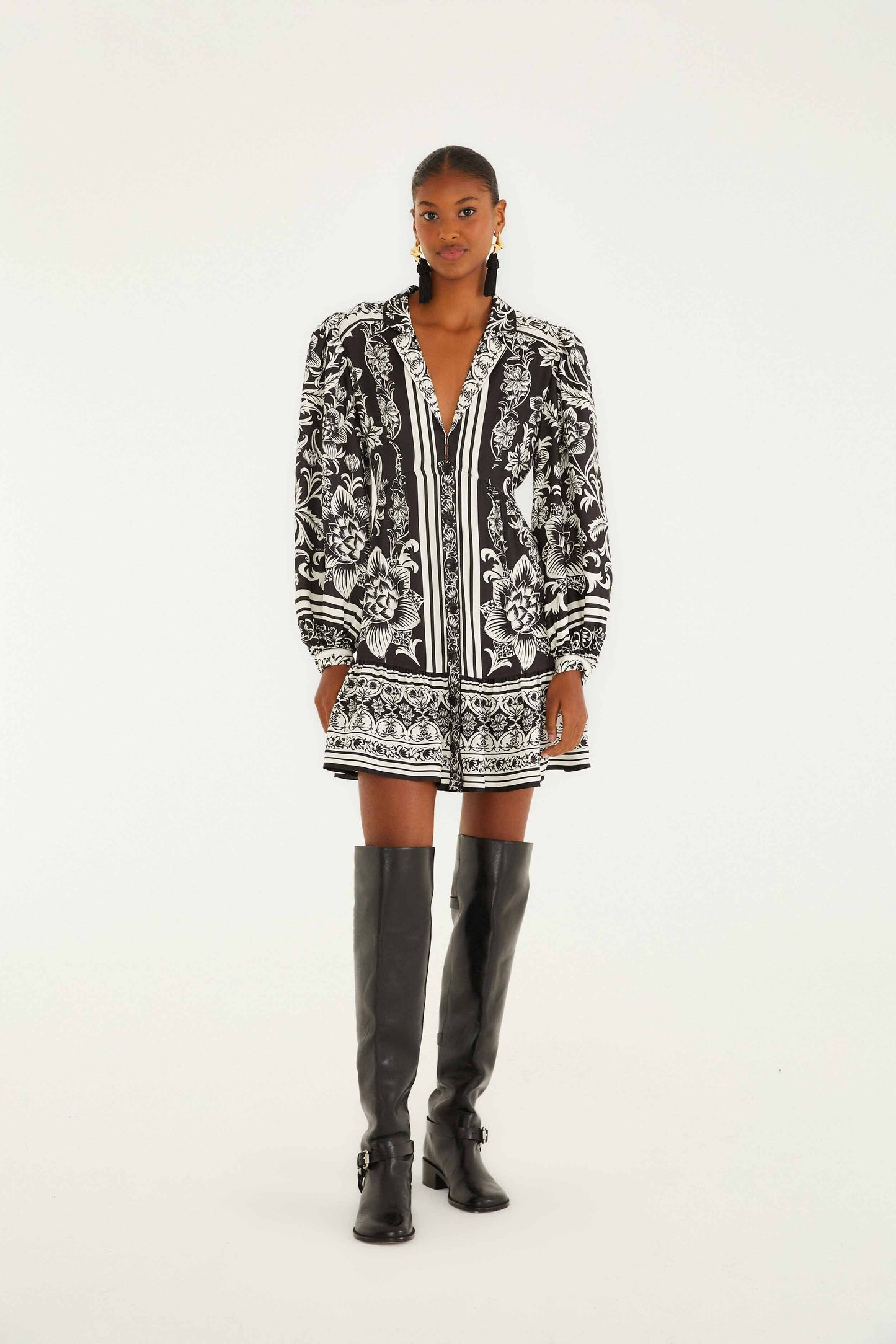 lisbon black mini dress