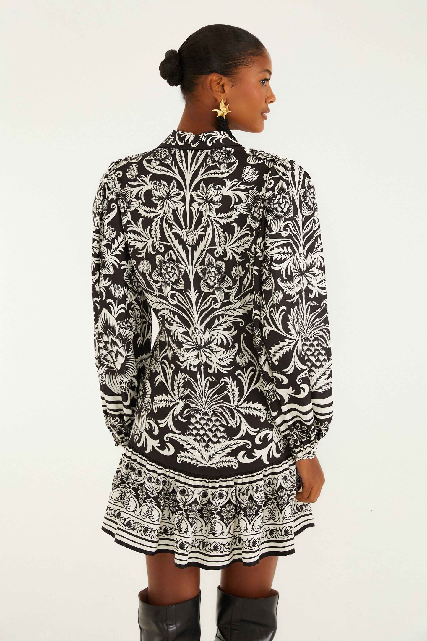 lisbon black mini dress