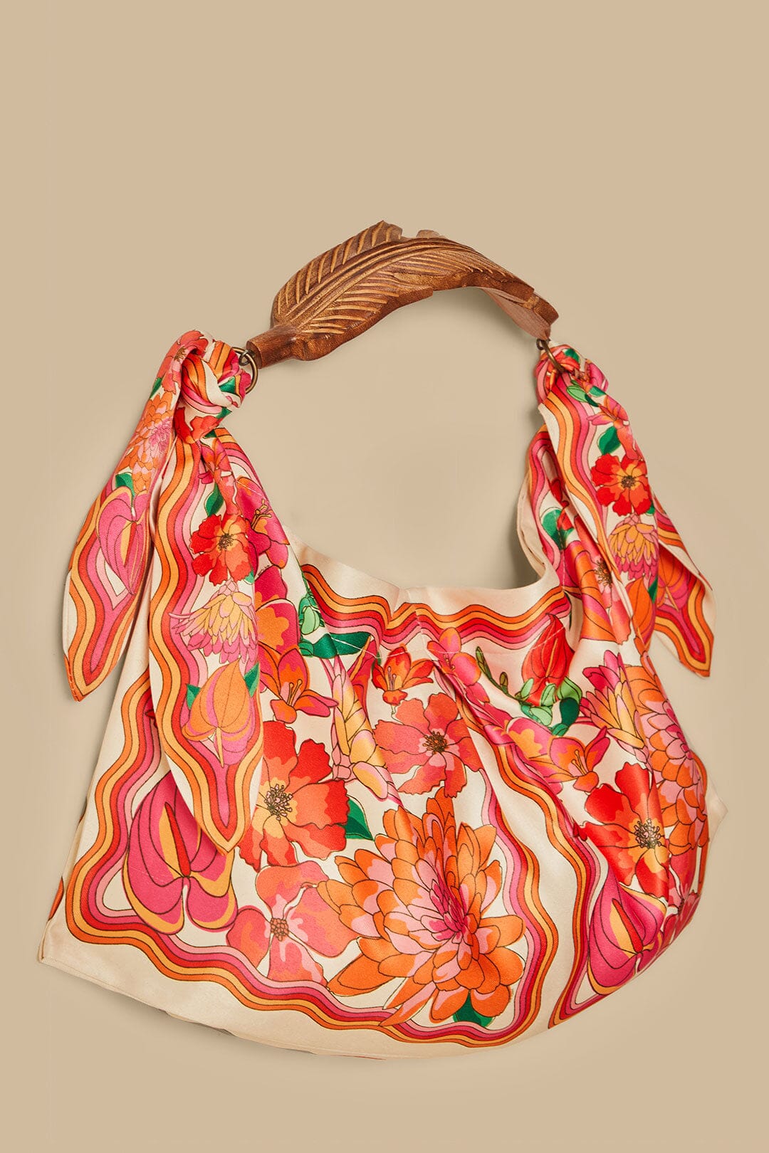 Mini bolso de pañuelo estampado Spring Affair