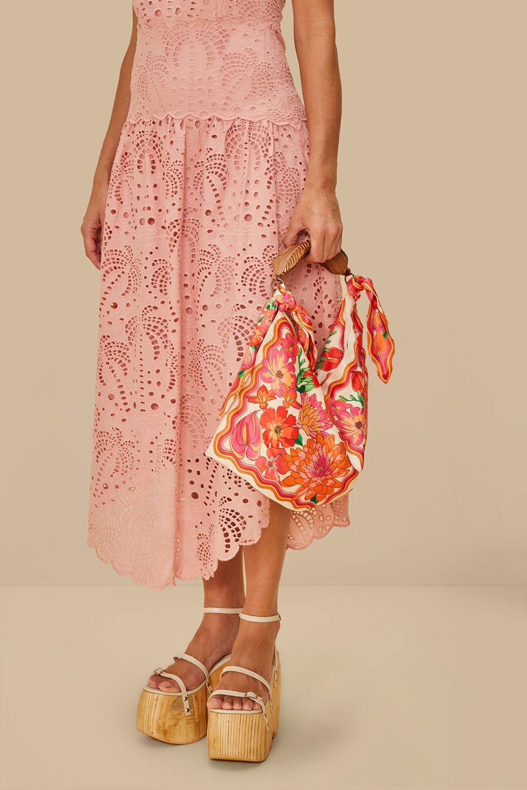 Mini bolso de pañuelo estampado Spring Affair