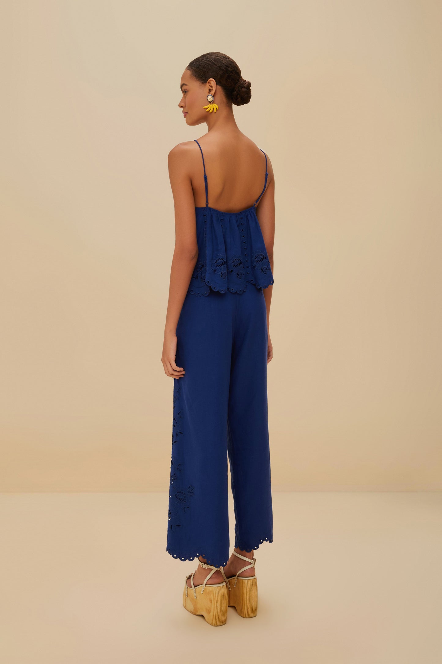 Pantalones Richelieu azules LENZING™ ECOVERO™ Euroflax™