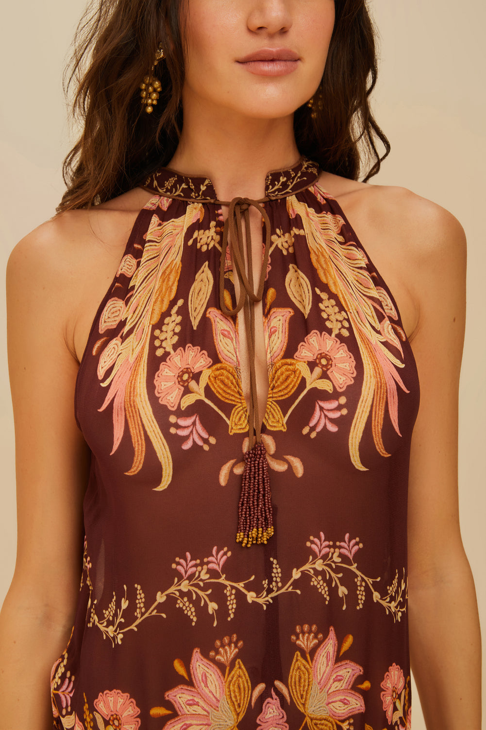 Maxi Vestido Bella Borgoña