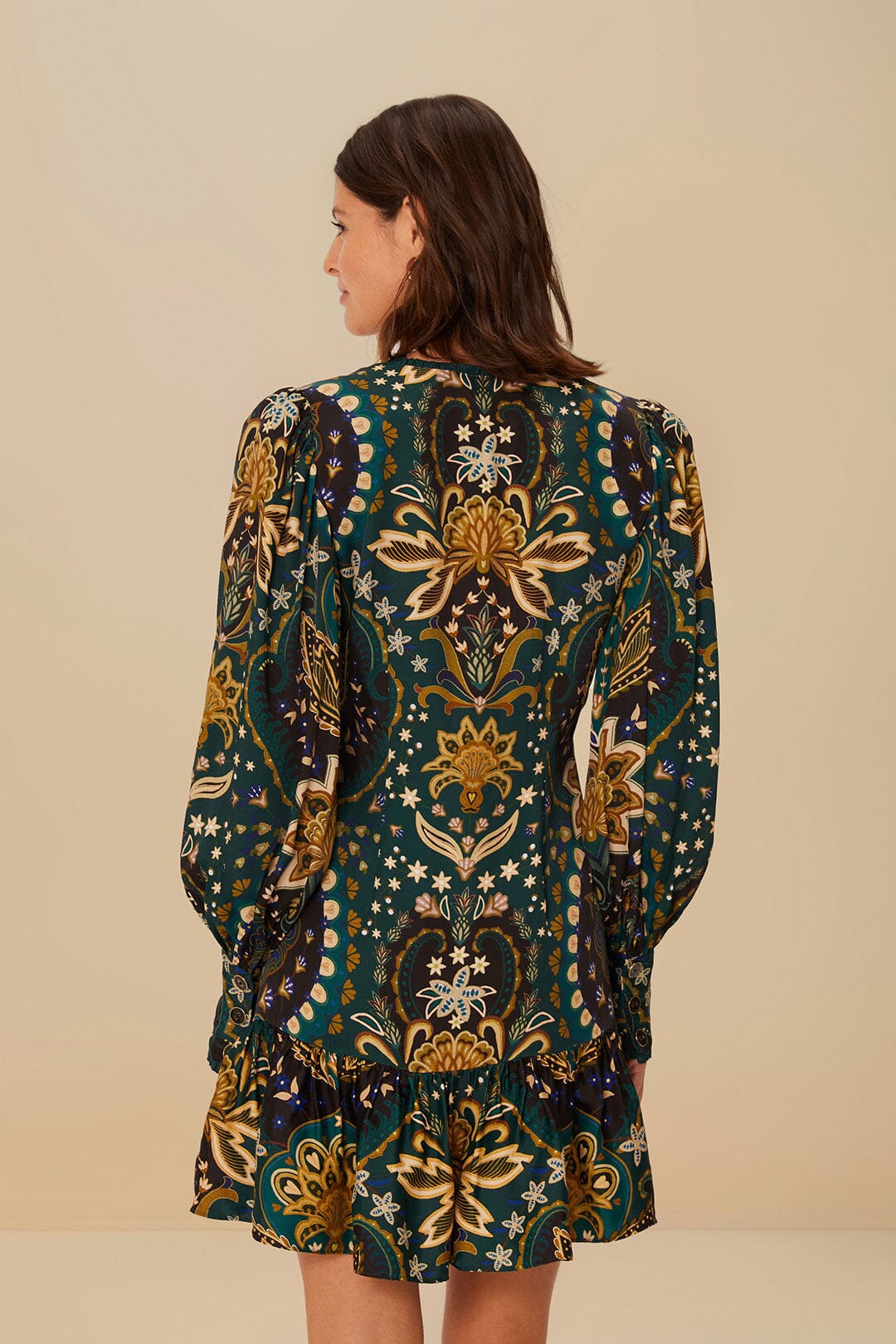 Mini vestido negro Jaipur LENZING™ ECOVERO™