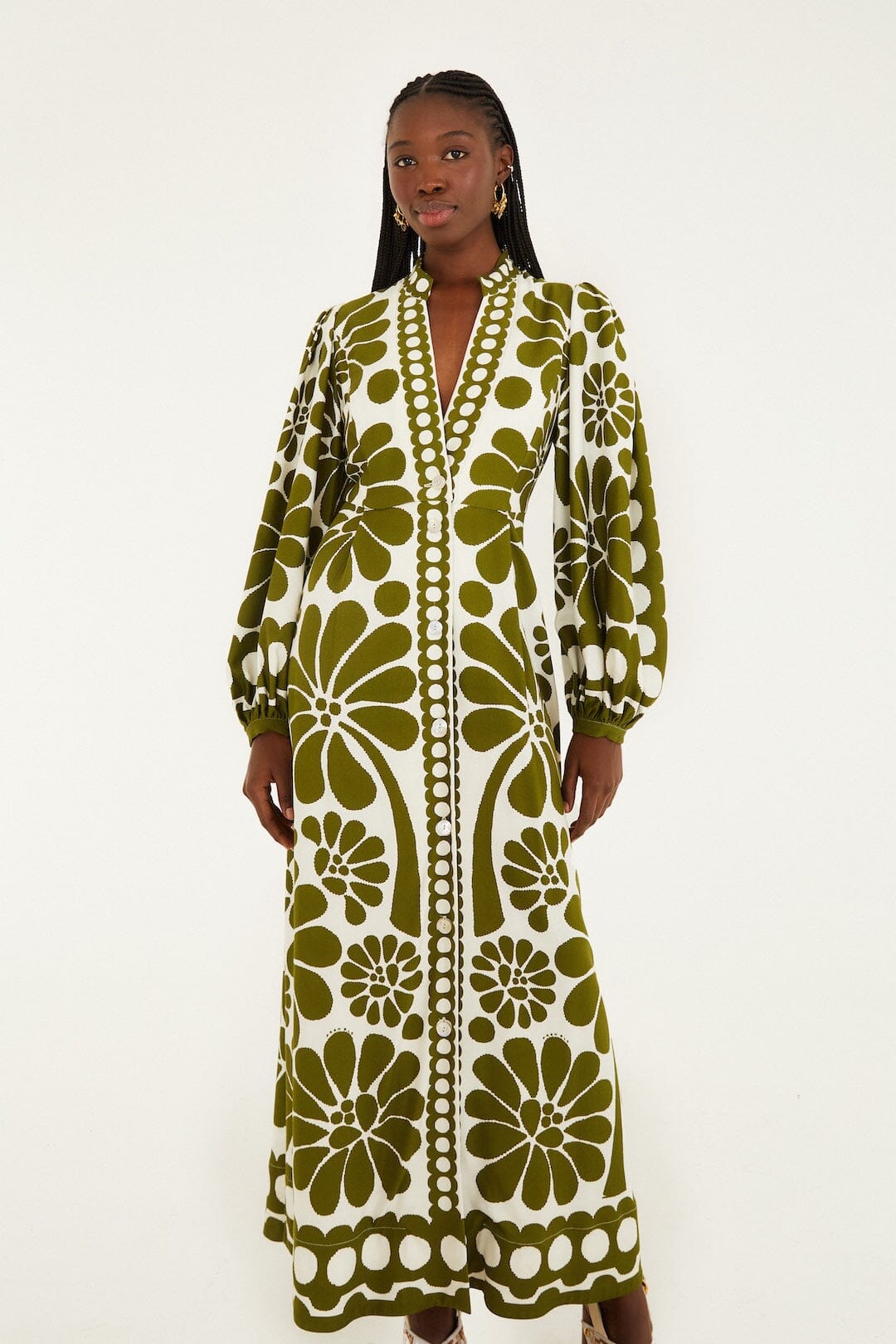 PALERMO GREEN MAXI DRESS