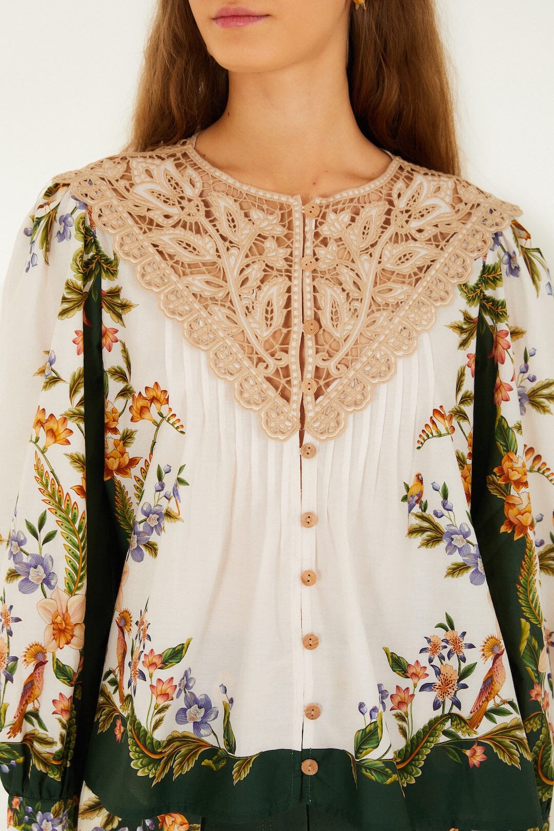 blusa de manga larga color arena natural