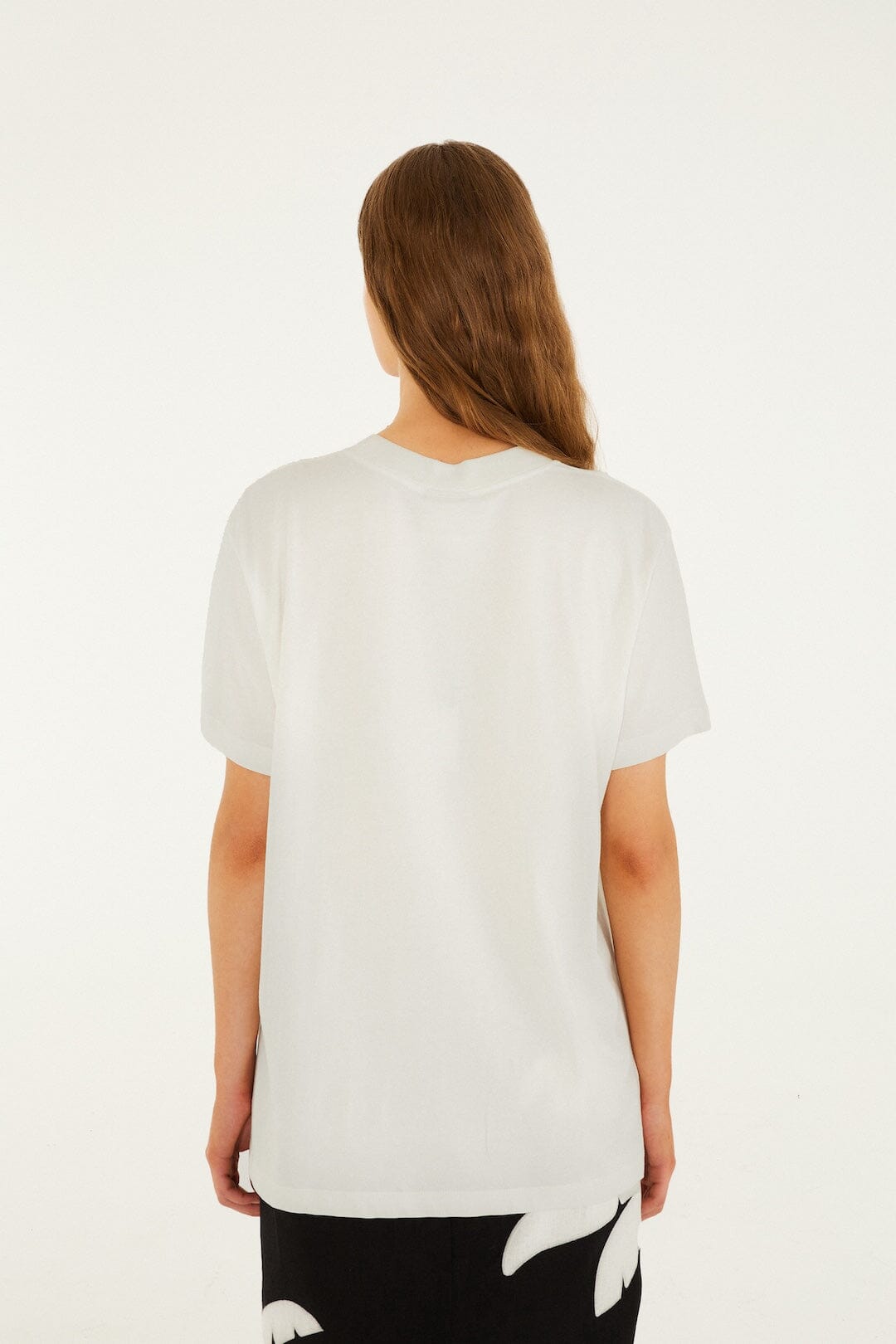 camiseta holgada paisaje carioca blanco roto