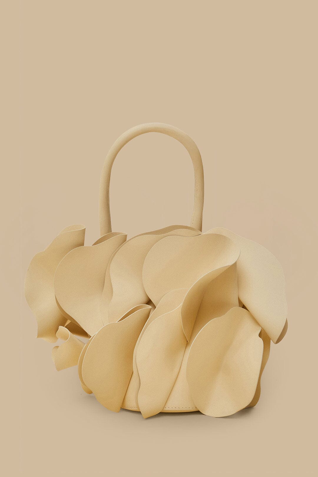 Bolso flor de piel marfil