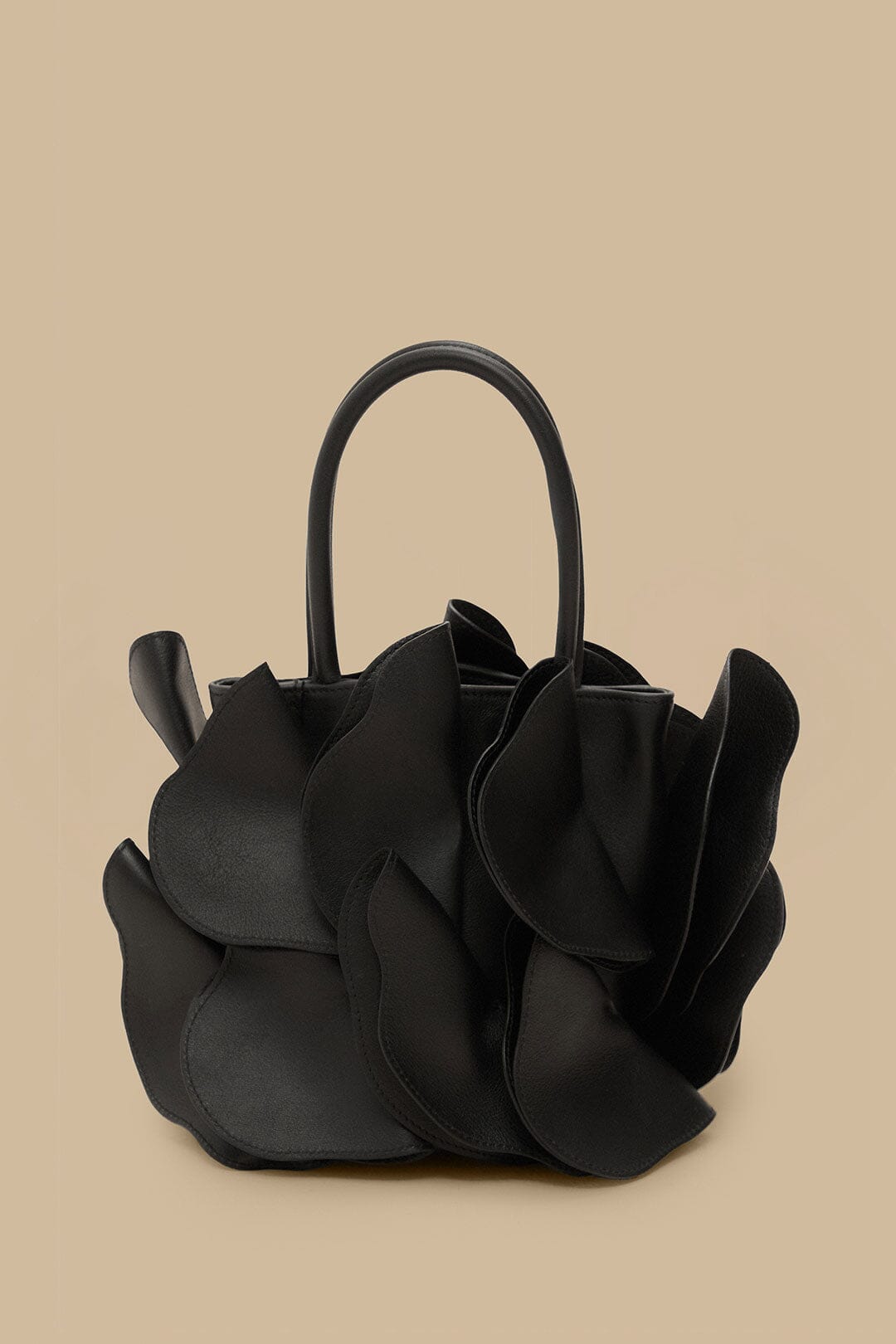 Bolso flor de piel negro