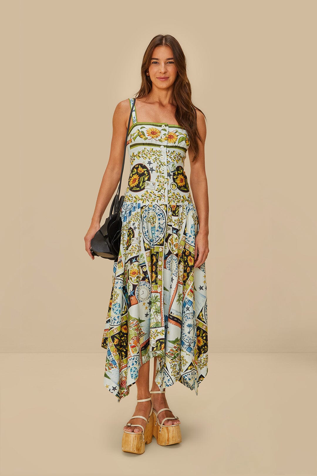Bolso flor de piel negro