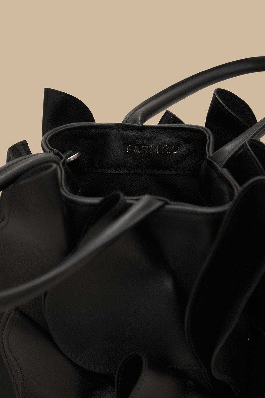 Bolso flor de piel negro