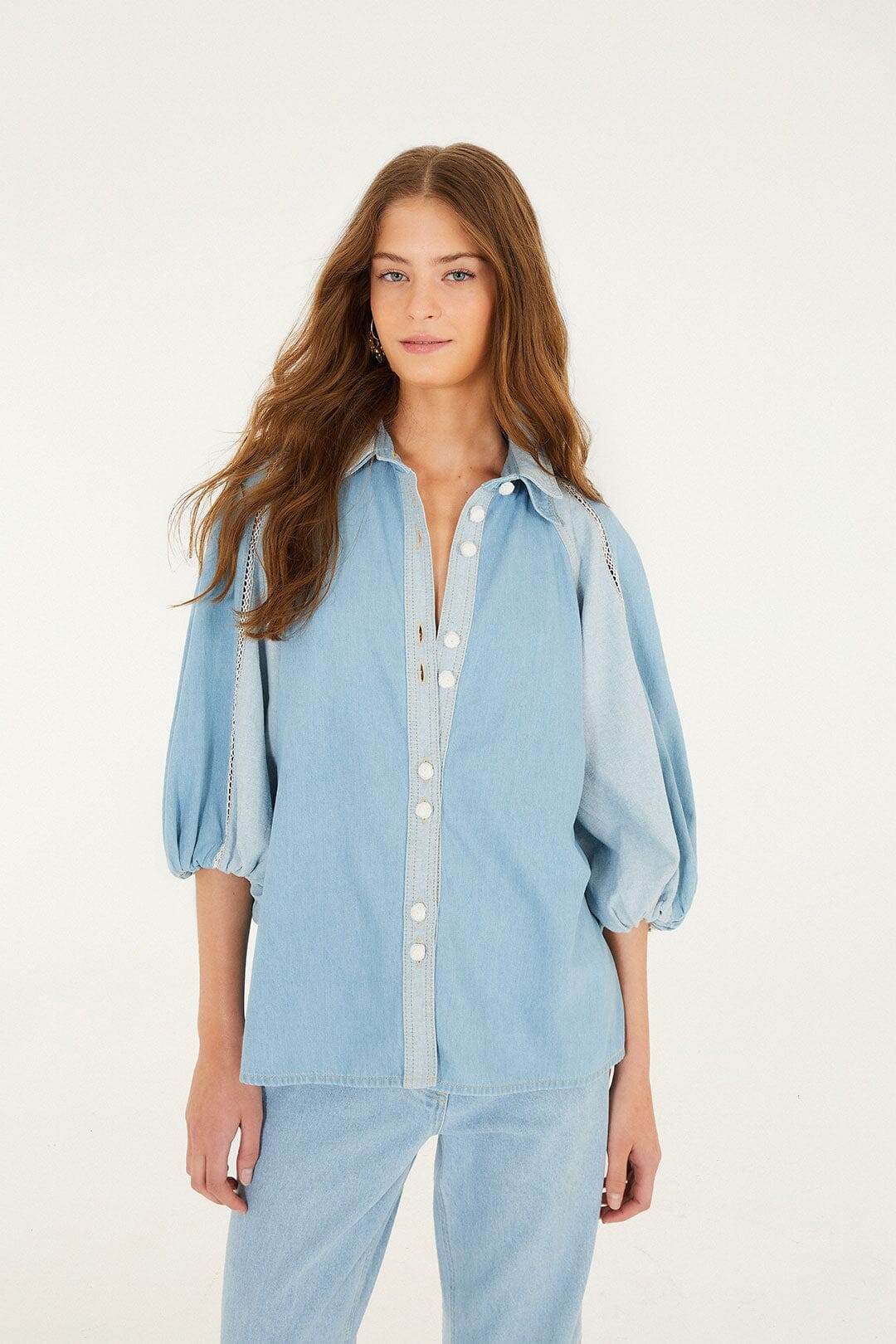 camisa bicolor