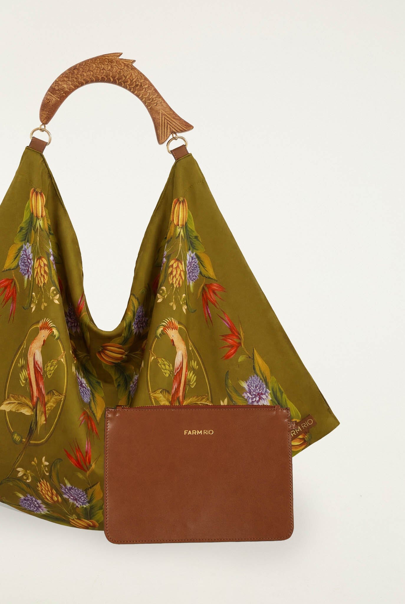 Bolsa Pañuelo Mediana de Satén Verde Nature