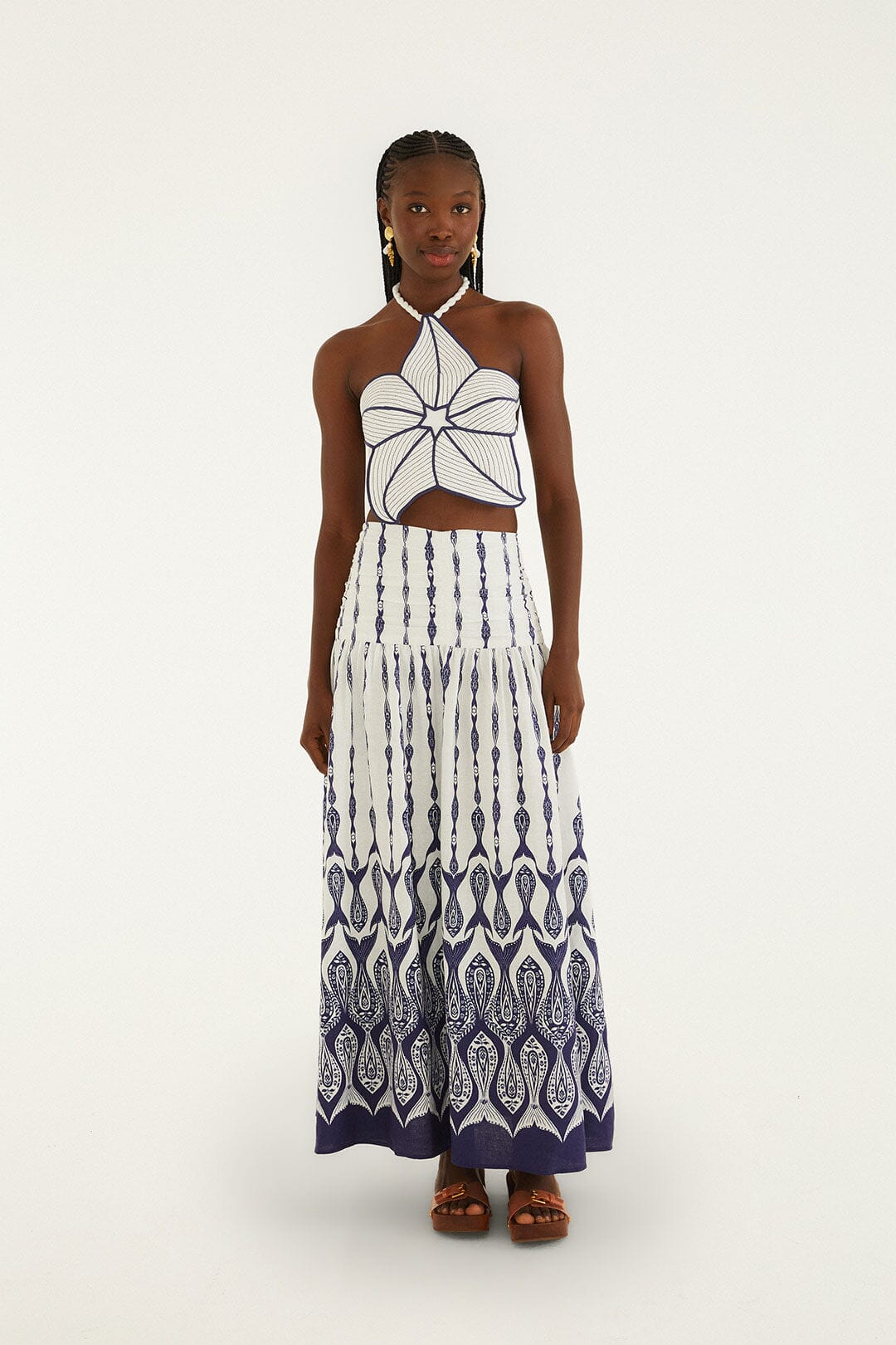 Top Blanco Hueso Coast Stars 3D