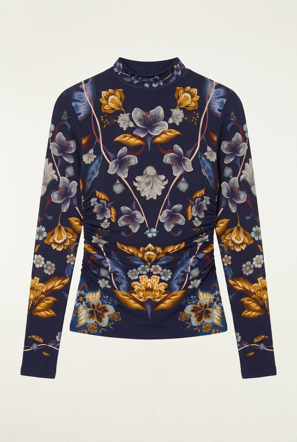 Blusa de jersey Golden Nature de manga larga