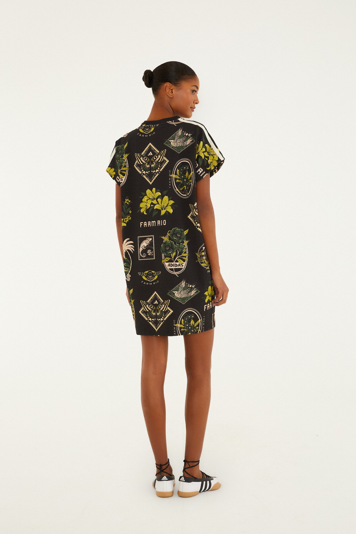 LABEL GARDEN BLACK ADIDAS T DRESS