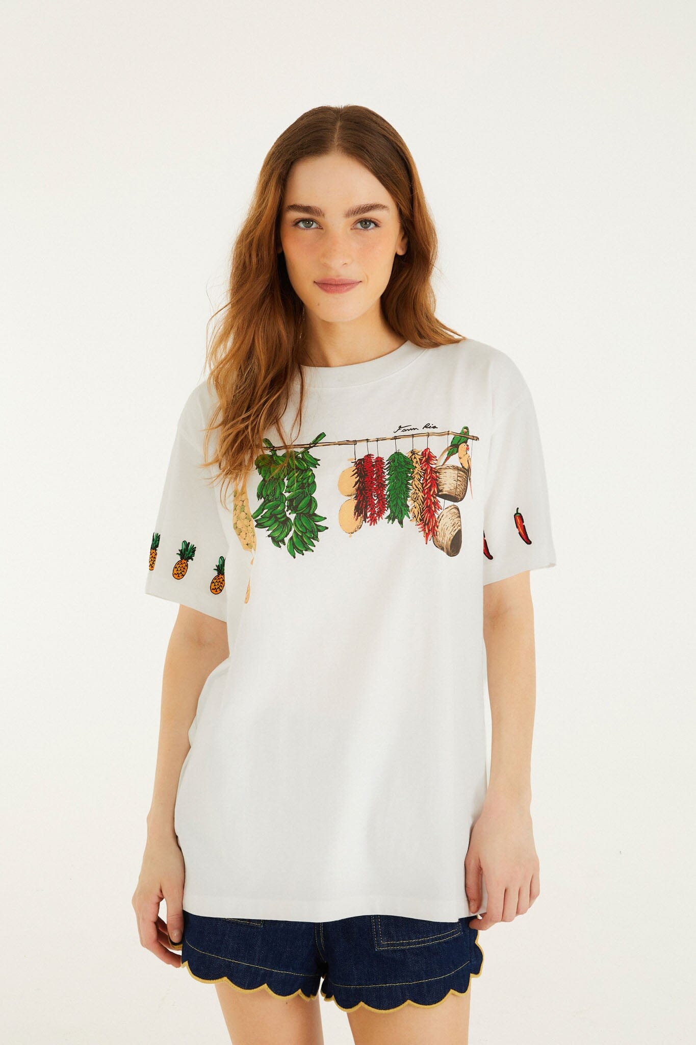 Playera Blanco Hueso Brazilian Bodega de Manga Corta