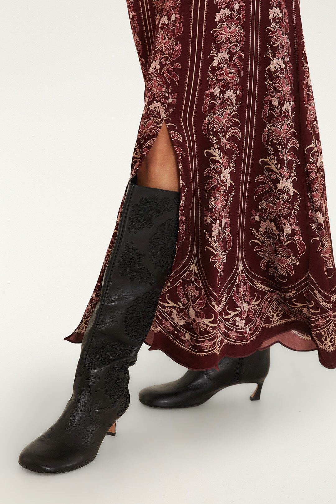 Maxi Vestido Liz con Mangas Abullonadas