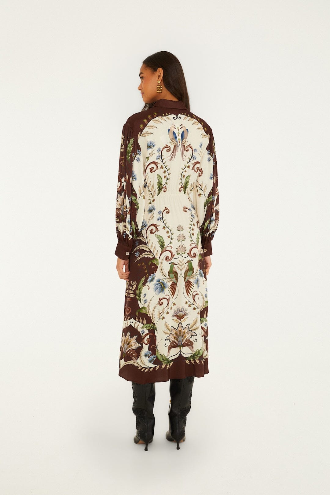 Midi Vestido Millena con Cuello y Botones