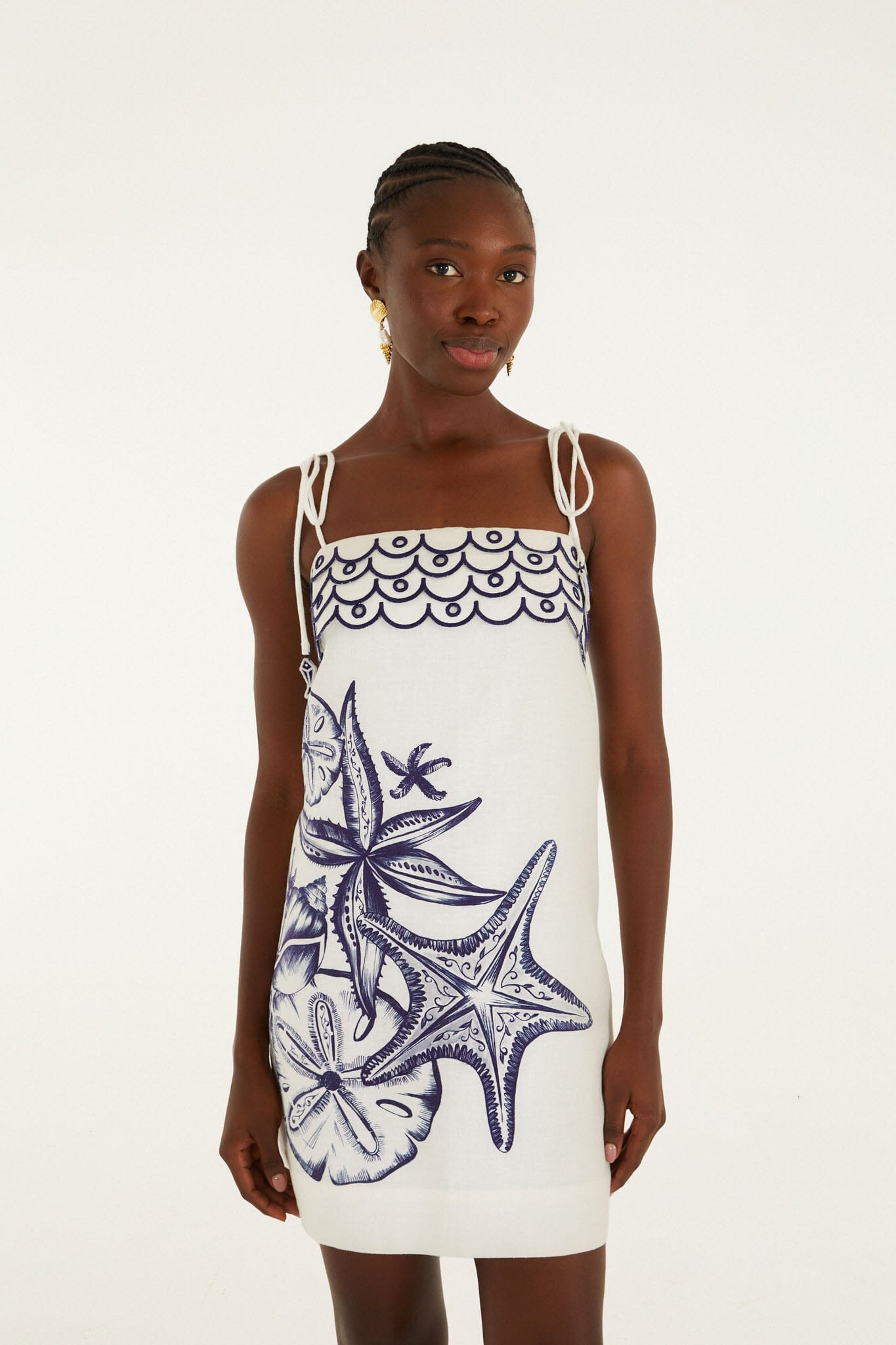 Vestido Mini Blanco Hueso Coast Stars