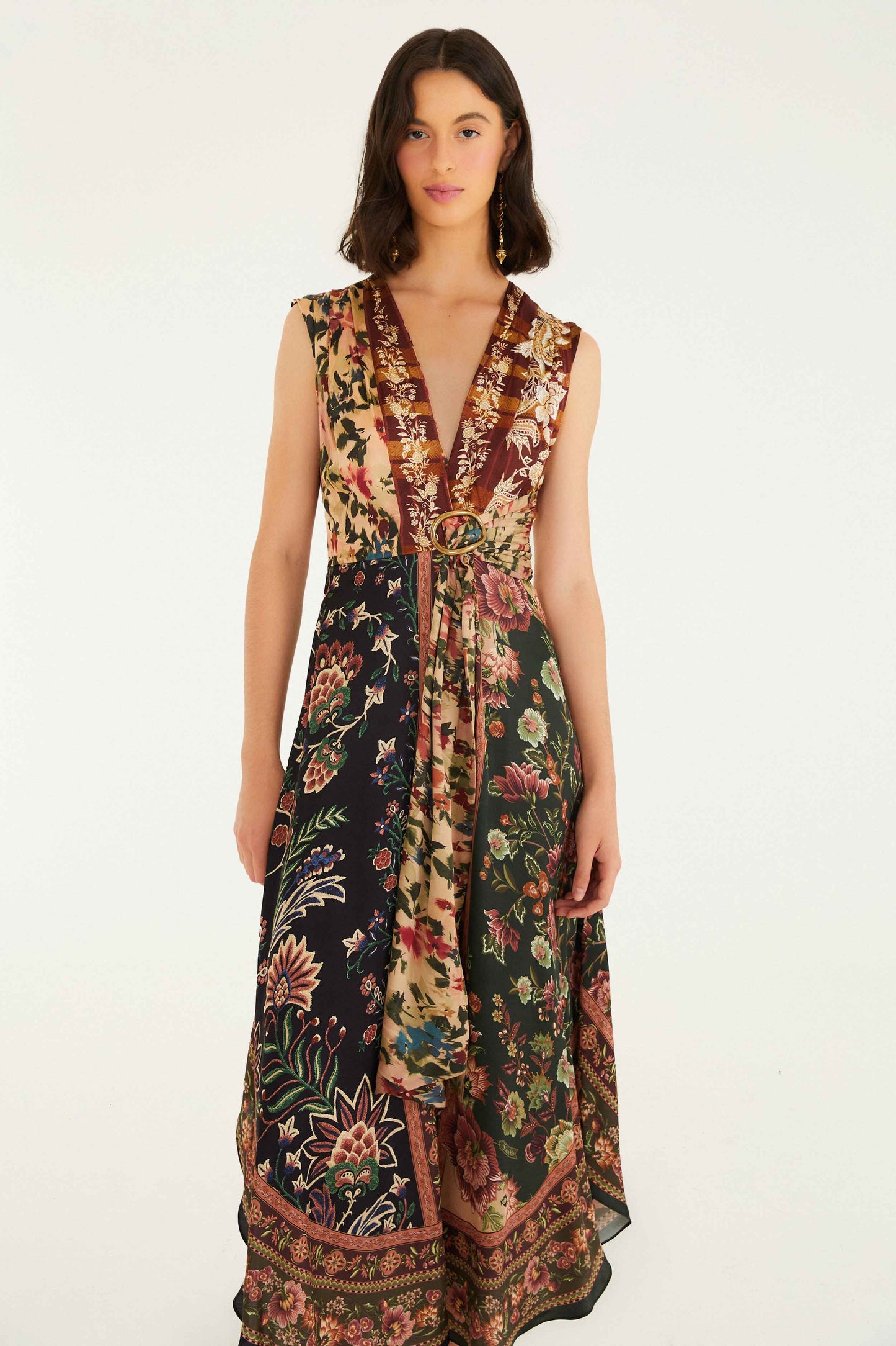 Maxivestido sin mangas Mixed Winter Garden Lenzing Ecovero Viscosa