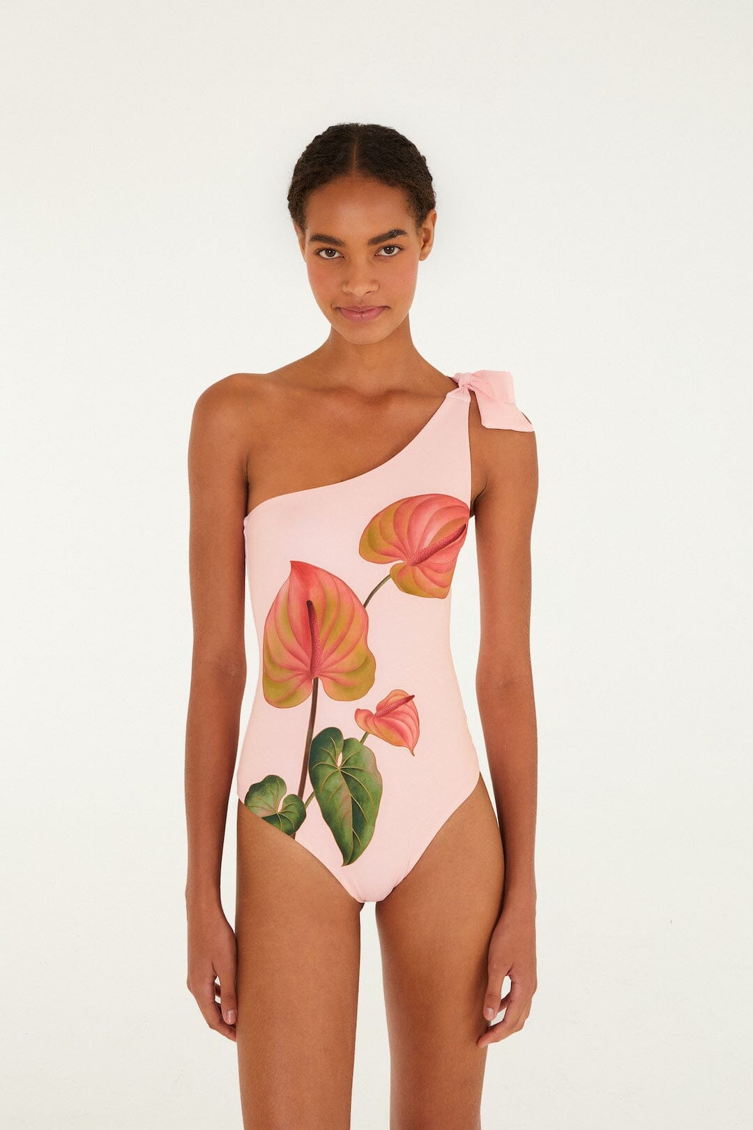 Traje de Baño Entero Rosa Claro Anturio