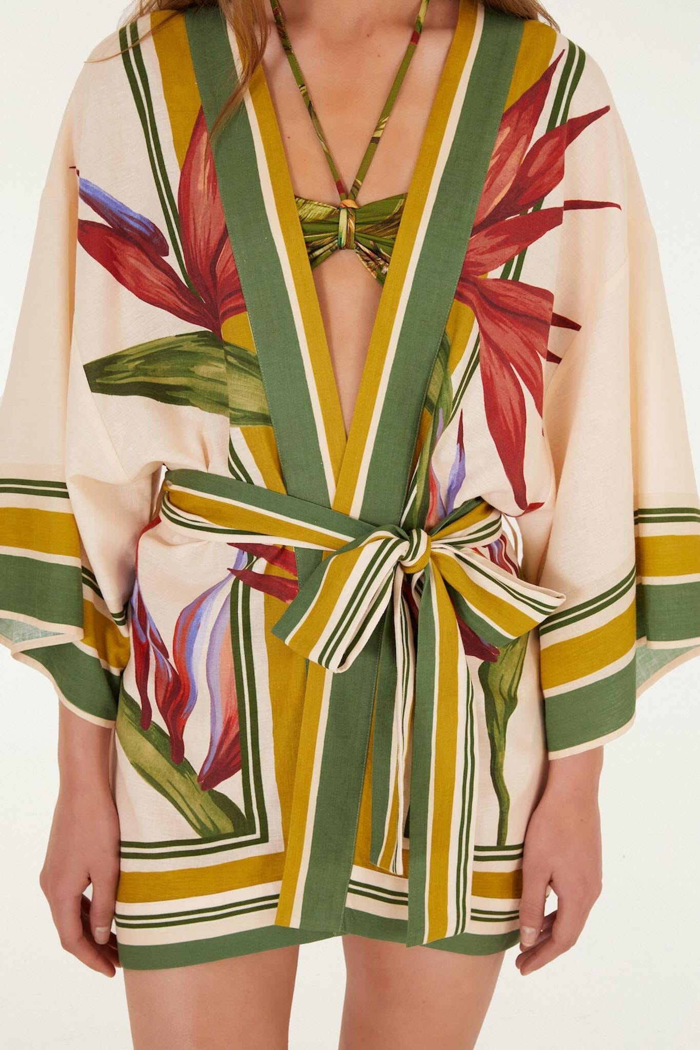 kimono strilitzia rubor claro