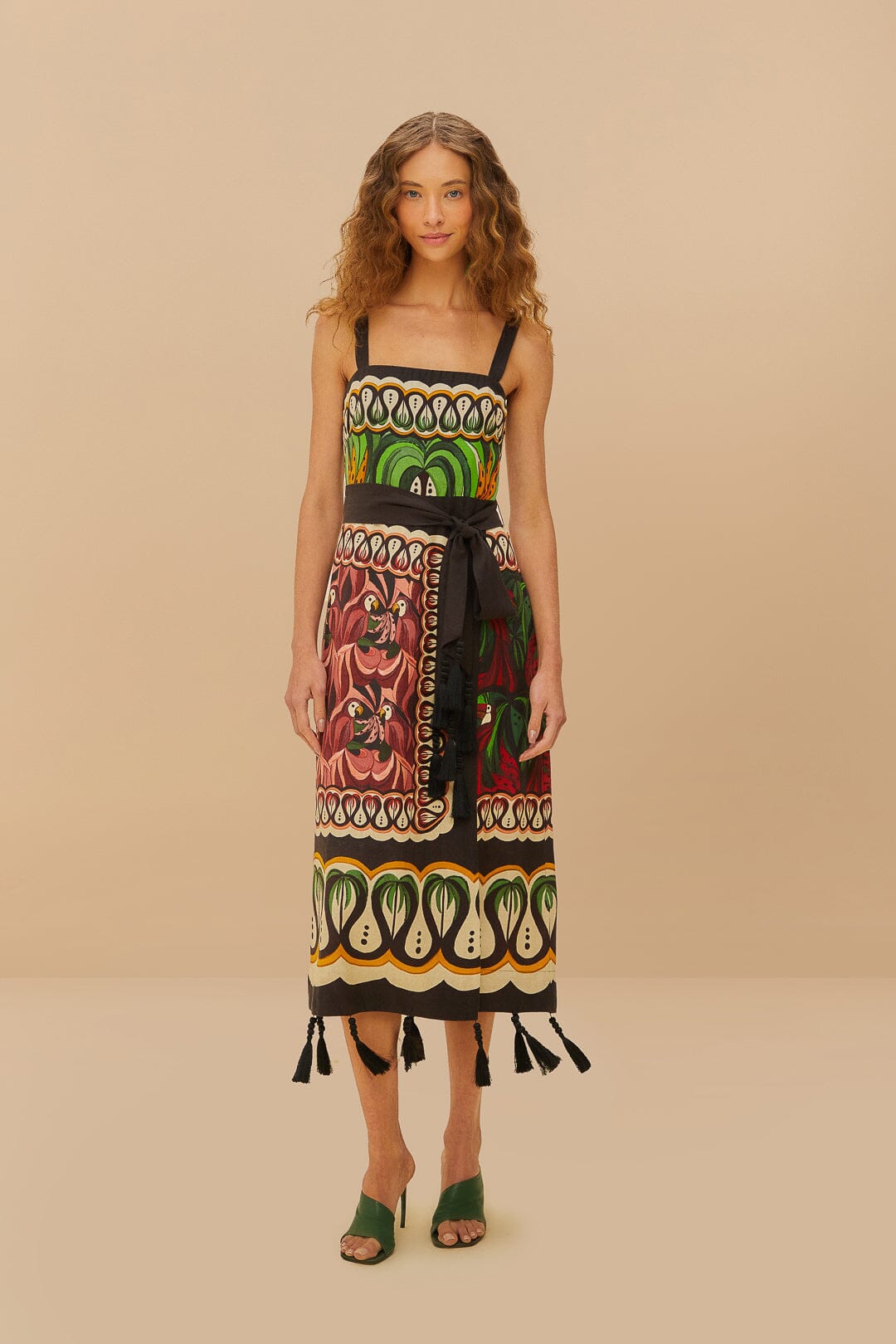 Vestido Off-White Coconut Tree Flow LENZING™ ECOVERO™ Euroflax™.