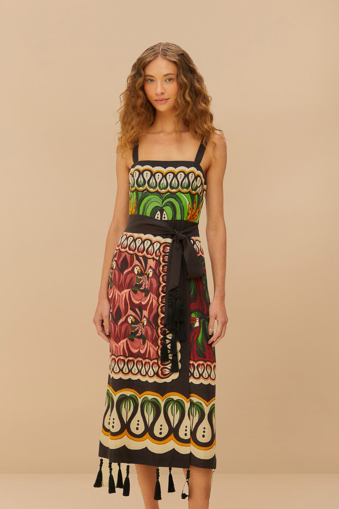 Vestido Off-White Coconut Tree Flow LENZING™ ECOVERO™ Euroflax™.