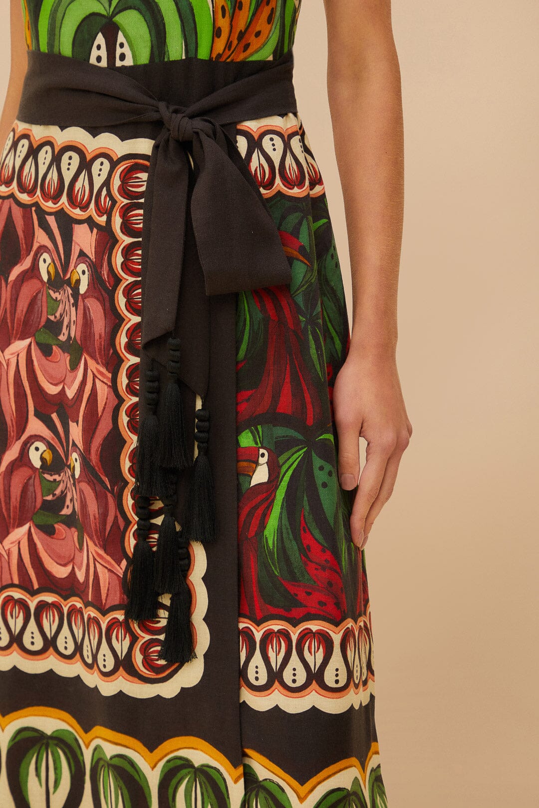 Vestido Off-White Coconut Tree Flow LENZING™ ECOVERO™ Euroflax™.