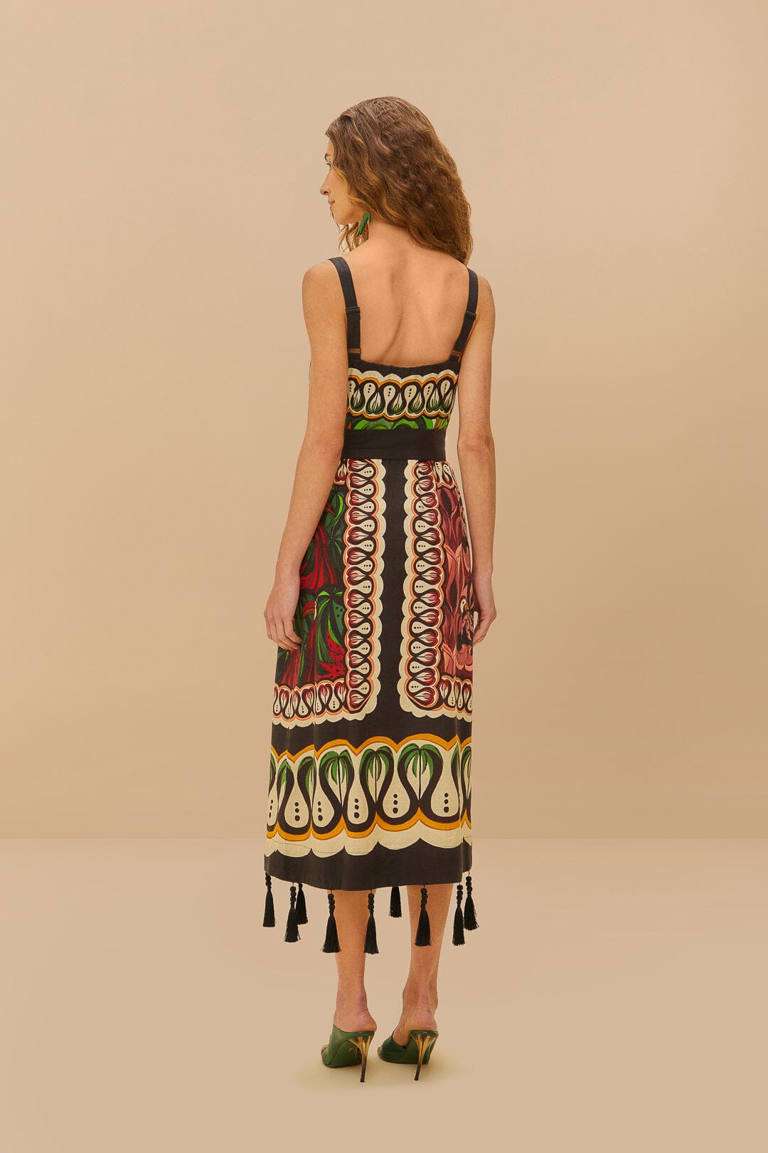 Vestido Off-White Coconut Tree Flow LENZING™ ECOVERO™ Euroflax™.