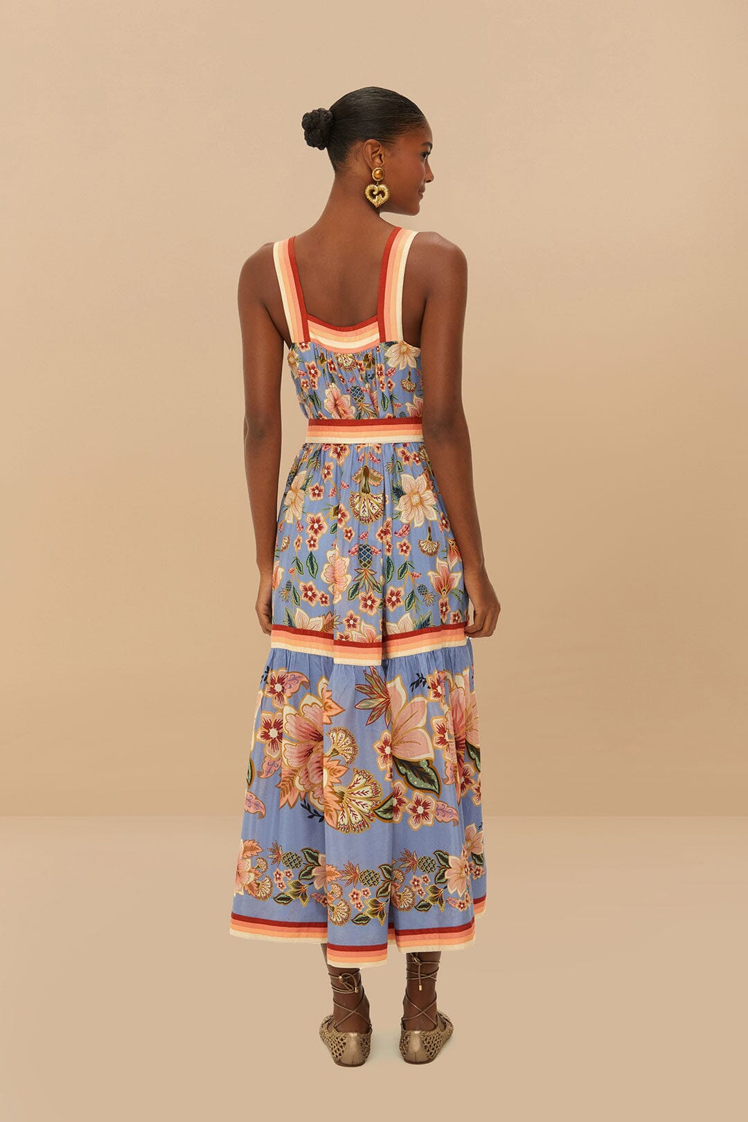 Maxi Vestido Tapiz Superflor Azul