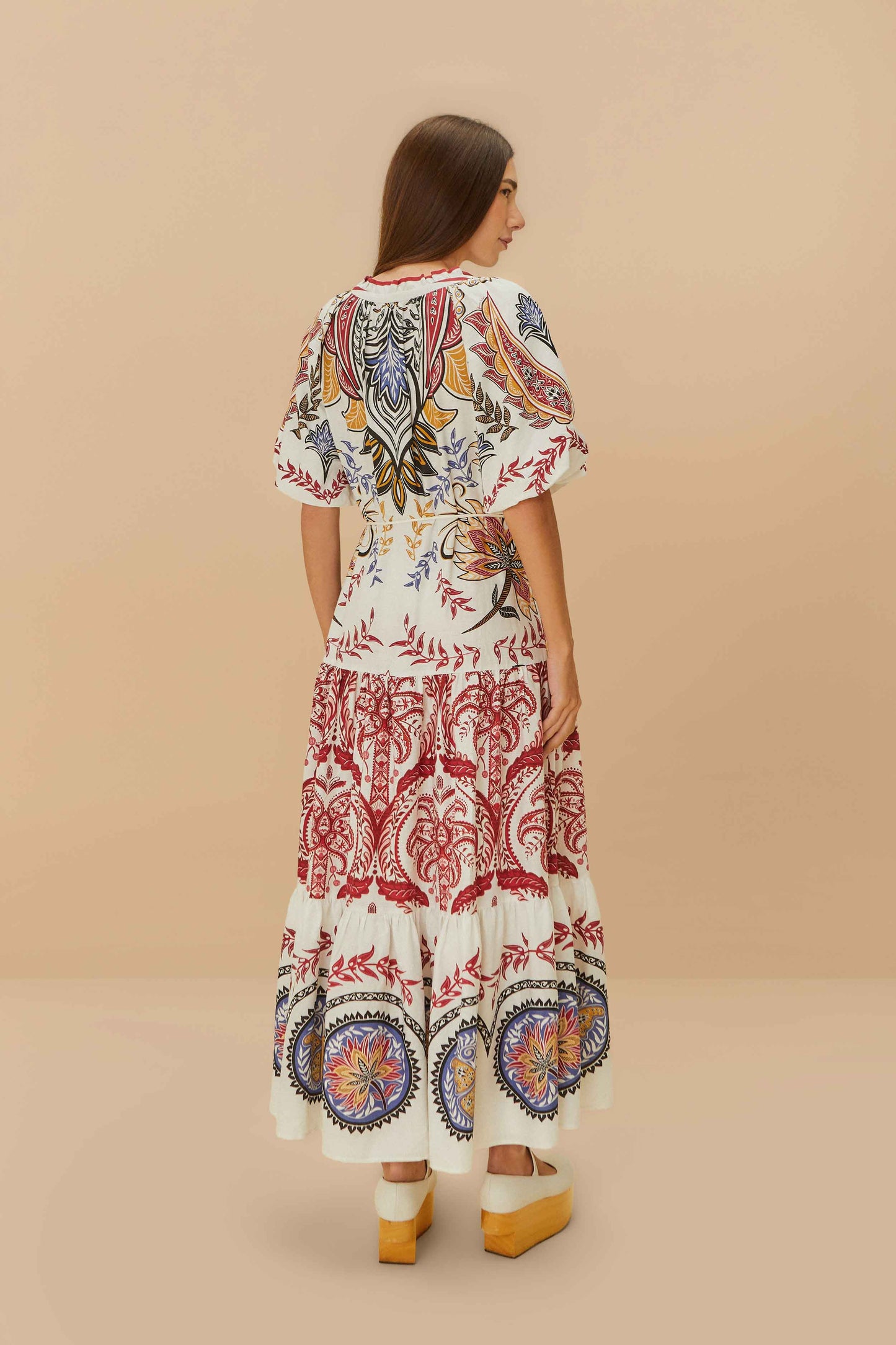 Maxi Vestido Camafeu Tropical Boho Glam LENZING™ ECOVERO™ Euroflax™