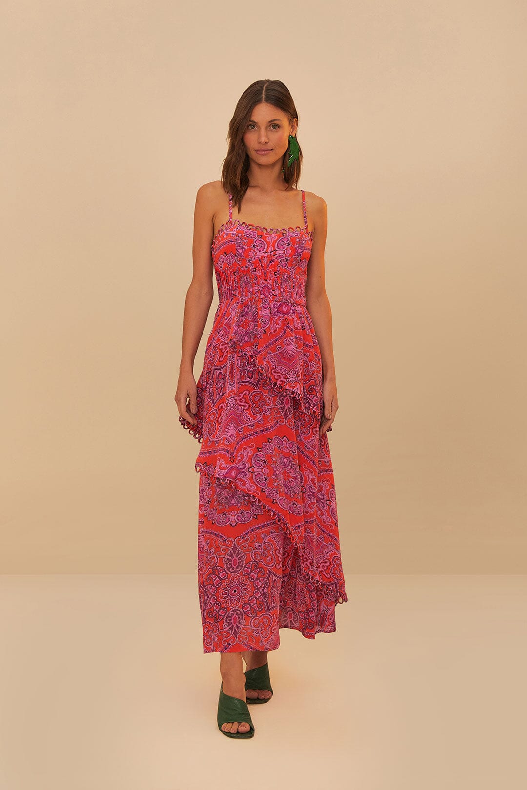 Maxi vestido de cachemira