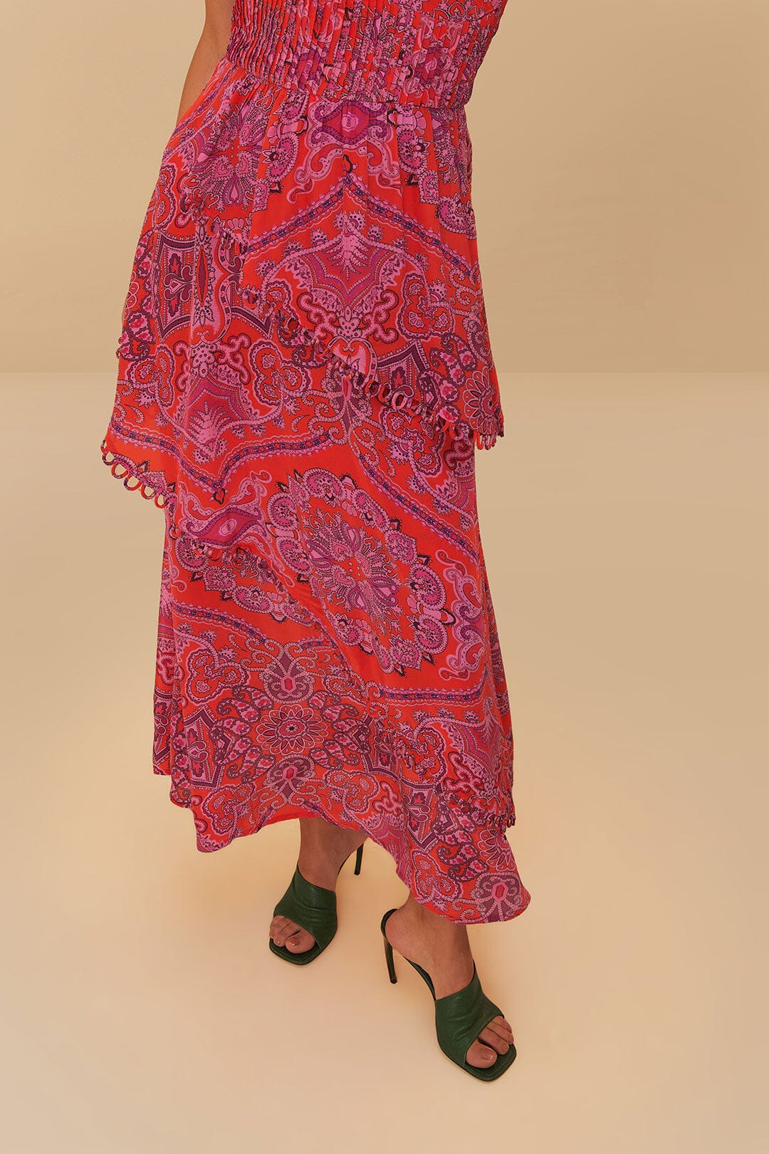Maxi vestido de cachemira