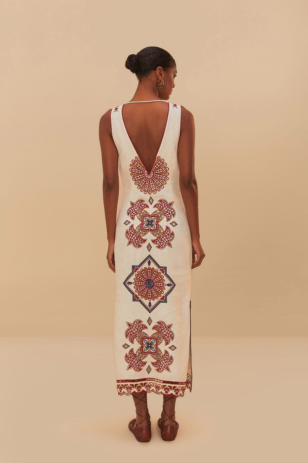 Vestido midi de lino premium Richelieu Euroflax™