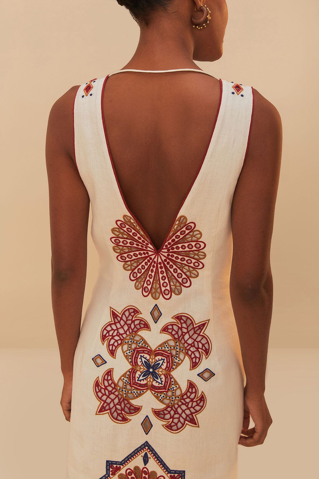 Vestido midi de lino premium Richelieu Euroflax™